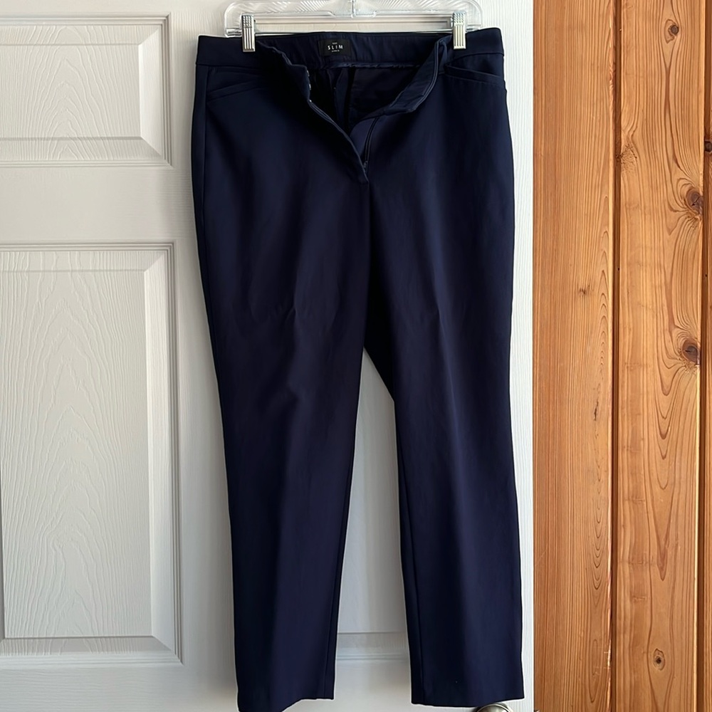 White House Black Market The Slim Ankle Navy dress pants